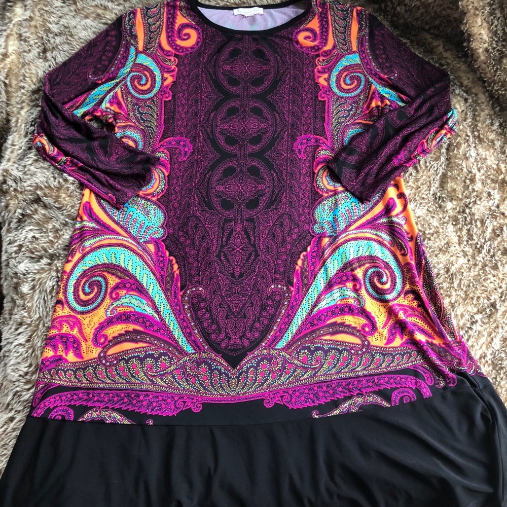 Pretty Paisley Print Dress